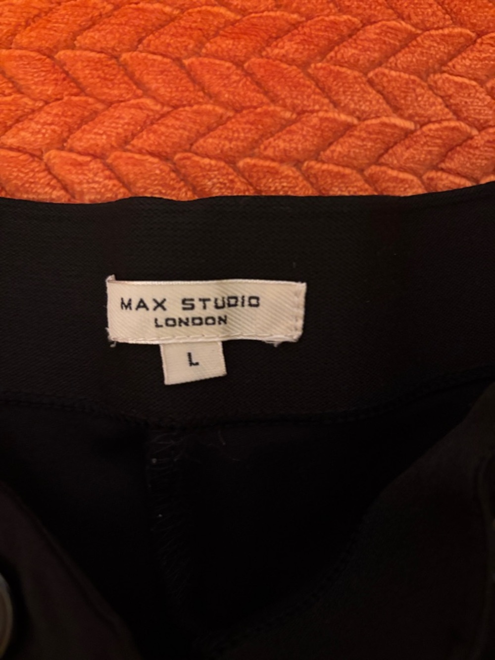 Max Studio Black Wide-Leg Button-Front Pants - Picture 3 of 5